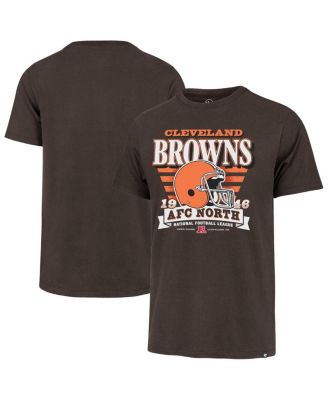 '47 Brand - Men's Brown Cleveland Browns Stripe Splash Franklin Throwback T-Shirt