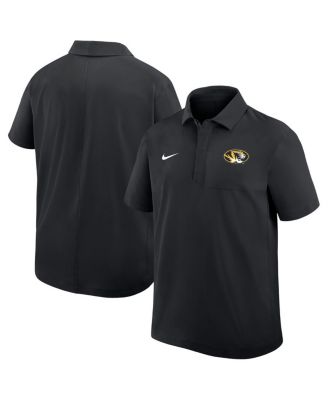Nike - Men's Black Missouri Tigers Woven Dri-FIT Polo Shirt