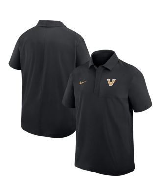 Nike - Men's Black Vanderbilt Commodores Woven Dri-FIT Polo Shirt