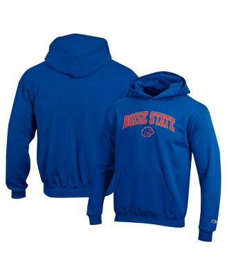 Champion - Big Boys and Girls Royal Boise State Broncos Campus Pullover Hoodie