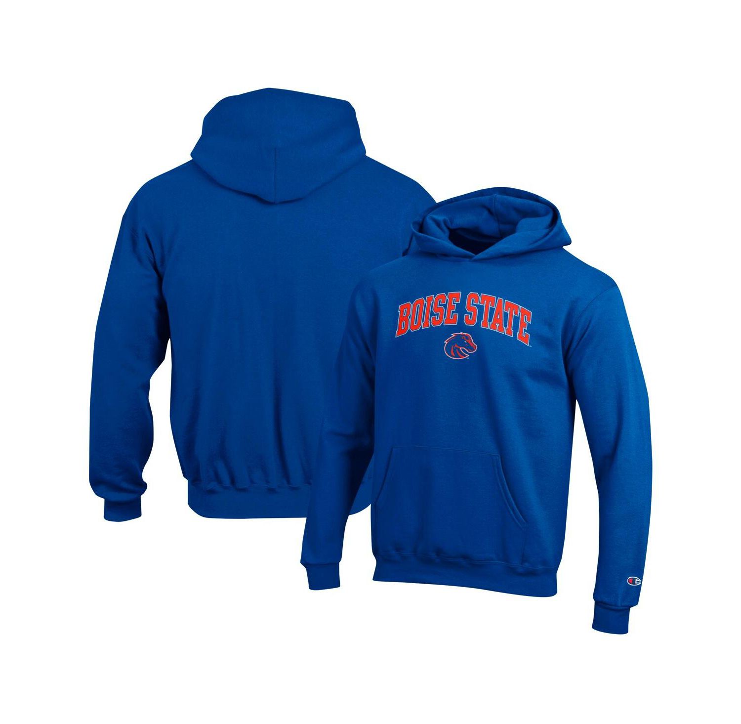Big Boys and Girls Royal Boise State Broncos Campus Pullover Hoodie