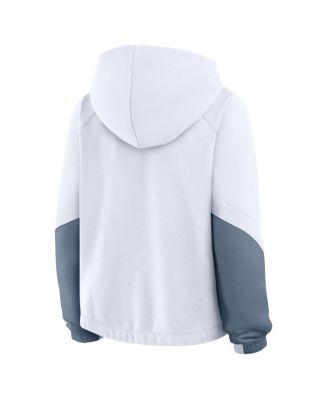 Women's White Milano Cortina 2026 Winter Olympics Circular&nbsp;Pullover Hoodie