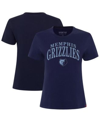 Sportiqe - Women's Navy Memphis Grizzlies Arcadia Boxy T-Shirt