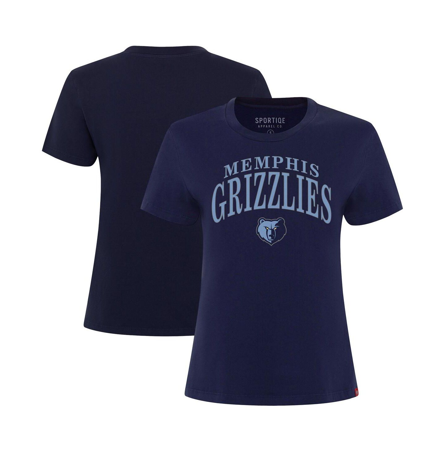 Женская футболка Sportiqe Navy Memphis Grizzlies Arcadia Boxy — фото 1
