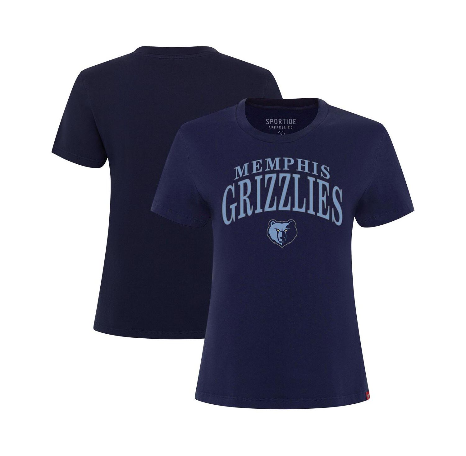 Women's Navy Memphis Grizzlies Arcadia Boxy T-Shirt