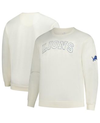Profile - Men's Cream Detroit Lions Big Tall Fleece Sweatshirt