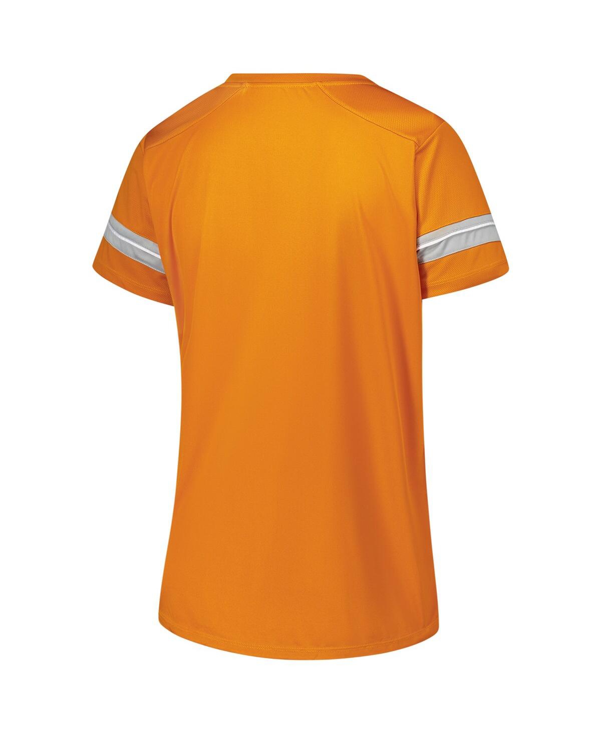 Fanatics Women's Tennessee Orange Tennessee Volunteers Plus Size Overtime Readiness Lace-up T-shirt In Orange