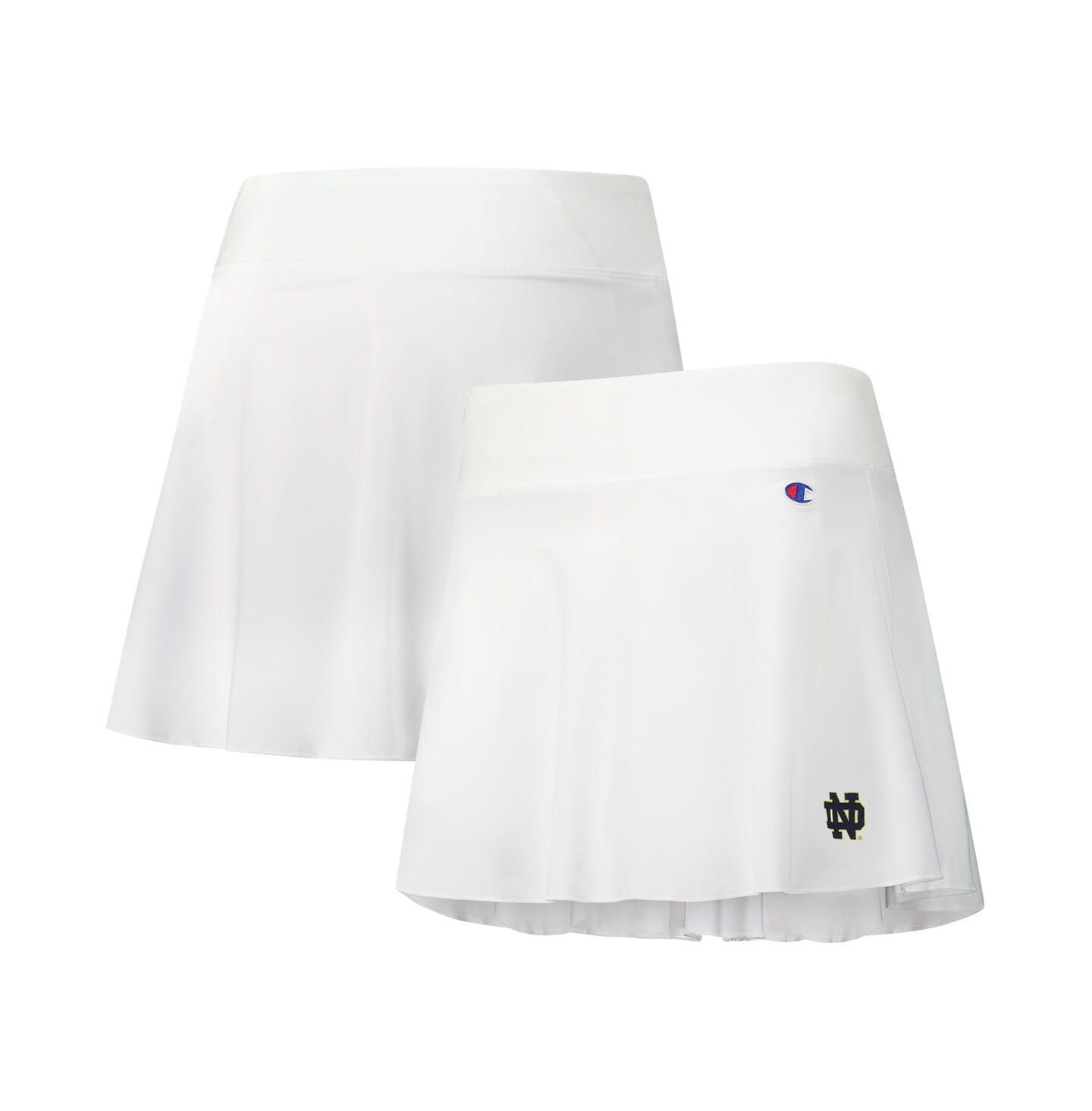 Женская юбка-шорты Champion White Notre Dame Fighting Irish Tailgate Soft Touch Skort — фото 1
