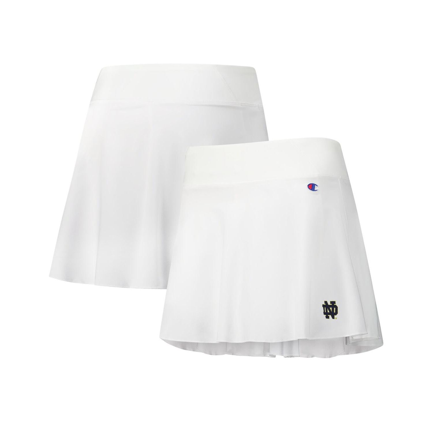 Women's White Notre Dame Fighting Irish Tailgate Soft Touch Skort