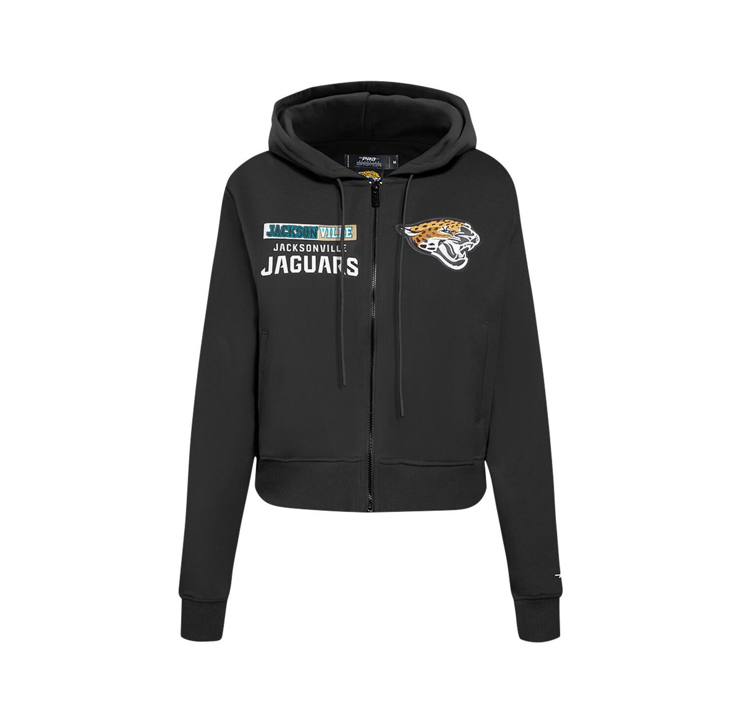 Women's Black Jacksonville Jaguars Split Logo Full-Zip Hoodie