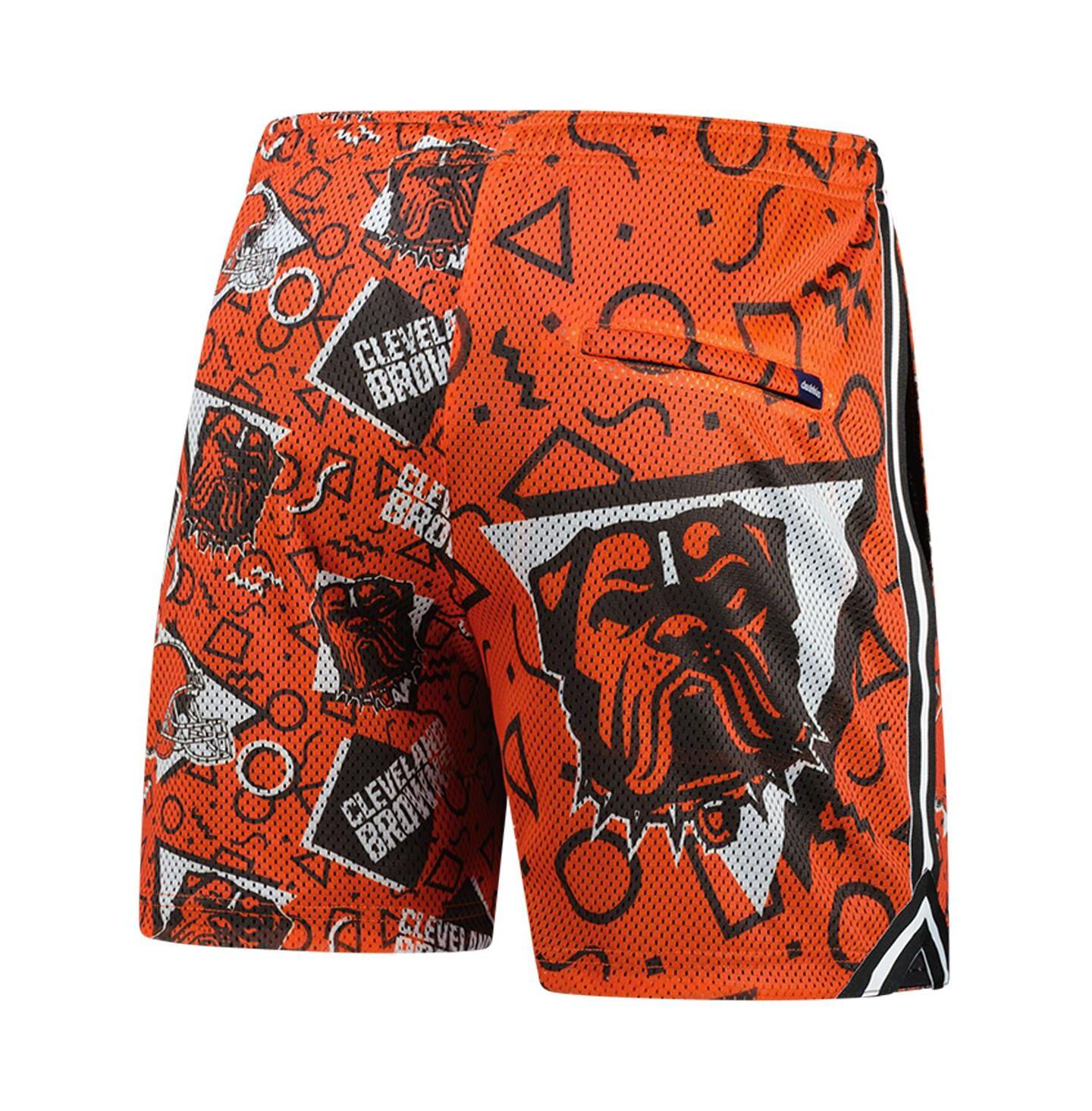 Мужские сетчатые шорты Chubbies Cleveland Browns, оранжевые — фото 2