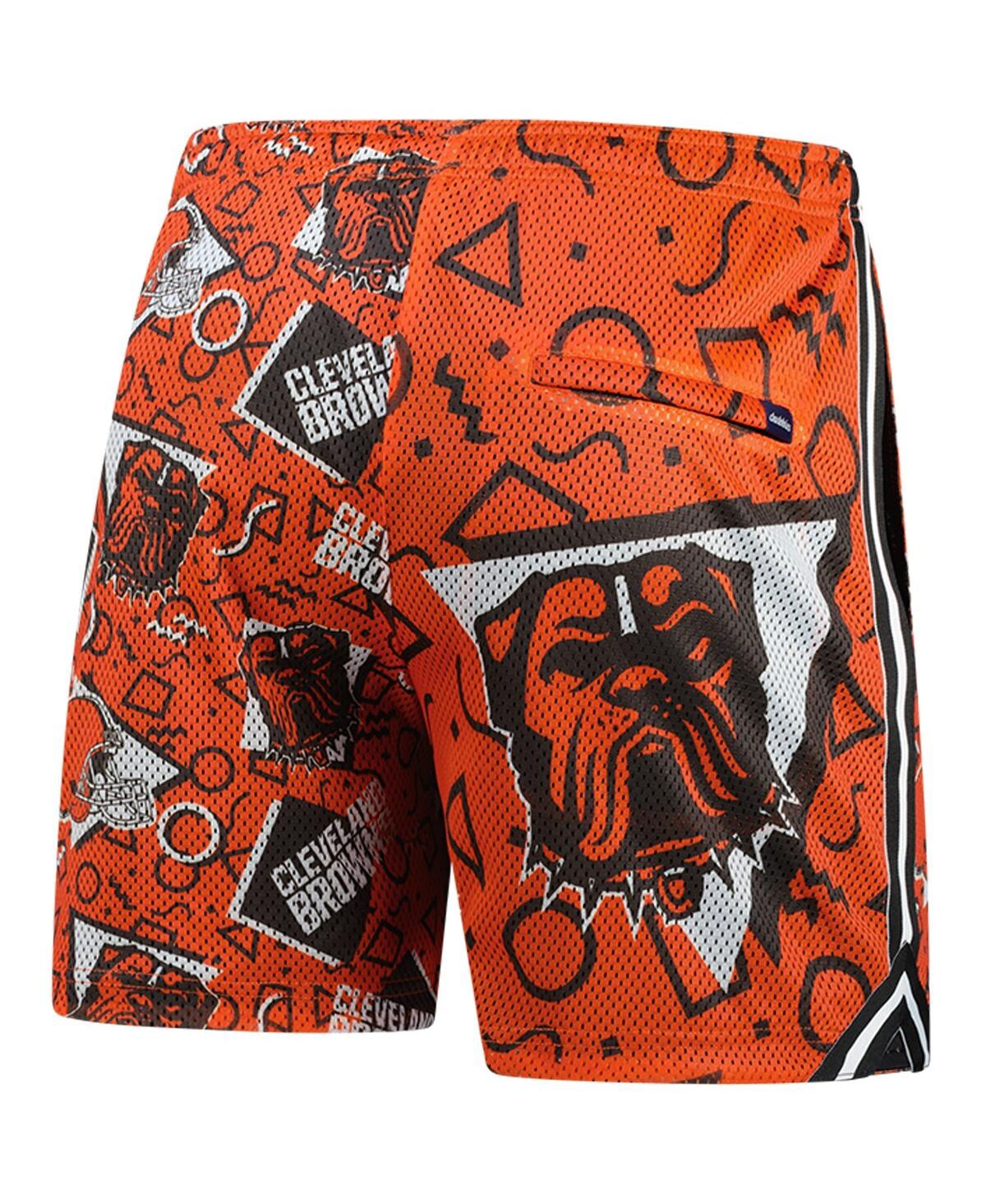 Chubbies Chubbie's Men's Orange Cleveland Browns Mesh Shorts In Orange