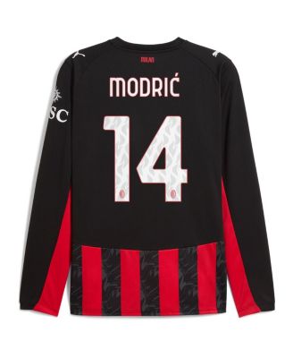 AC Milan MODRIĆ Puma Men's Luka Modric Red AC Milan 2025/26 Home Replica Long
