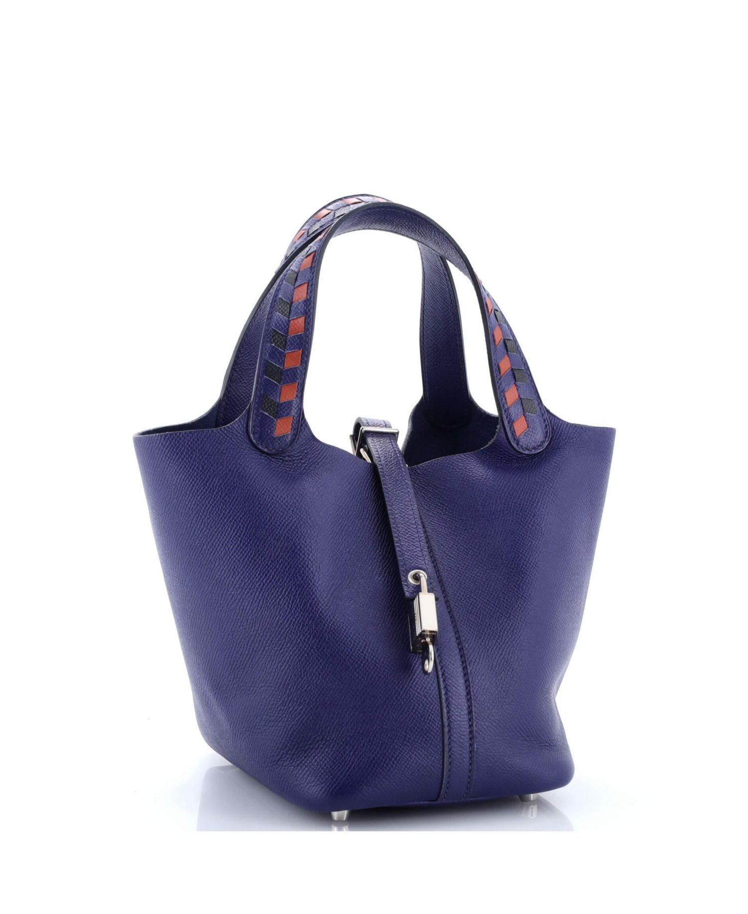 Pre-Owned HERMES PM Picotin Lock Bag Tressage Epsom