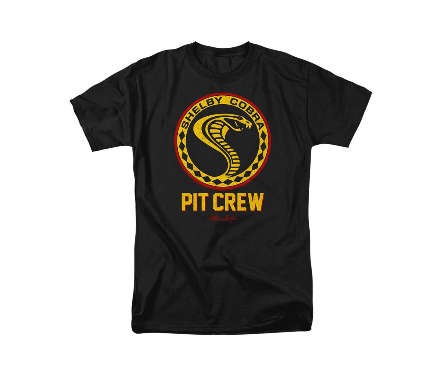 Мужская футболка Shelby Cobra Shelby Vintage Pit Crew Badge T, цвет: Чёрный — фото 1