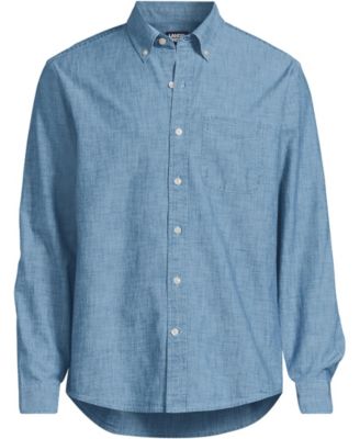 Men's Long Sleeve Chambray Shirt