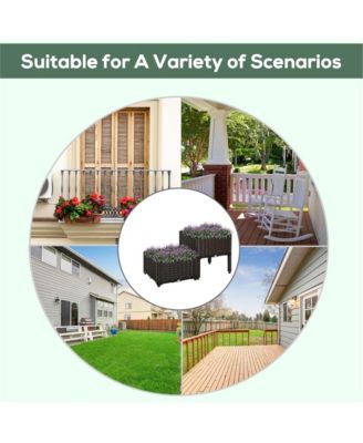 Raised Garden Bed with Strong Frame for Outdoor Vegetables and Flowers