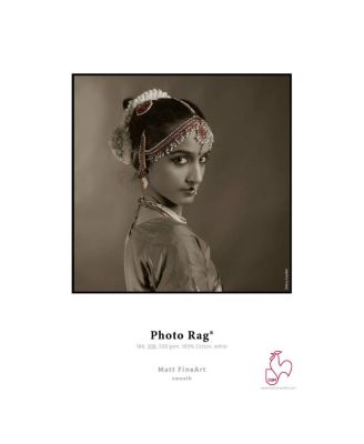 2 Pack Matte Photo Rag, 100 % Rag Smooth White Inkjet Paper, 19 mil., 308 g/mA, 8.5x11", 25 Sheets