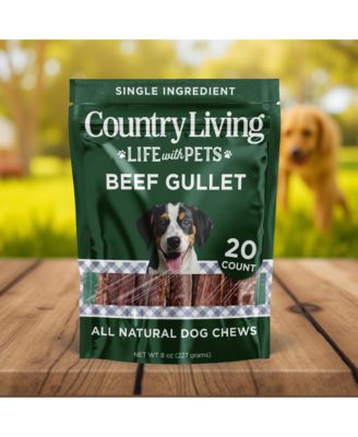 6” Gullet Flats Dog Treats – 20 Count Bag – All-Natural