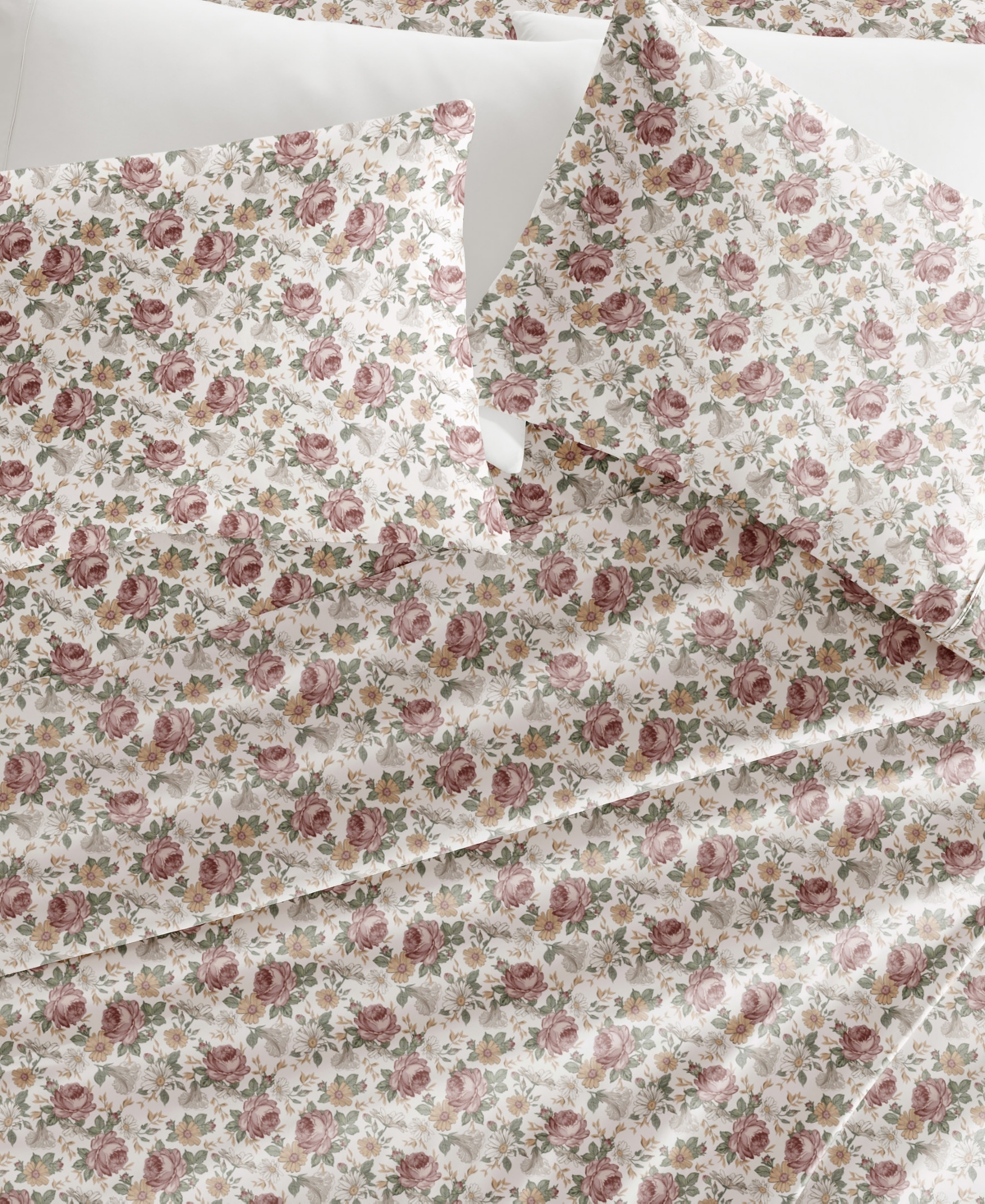 Ienjoy Home Delicate Blossoms 4-p.c. Sheet Set, Full In Pink