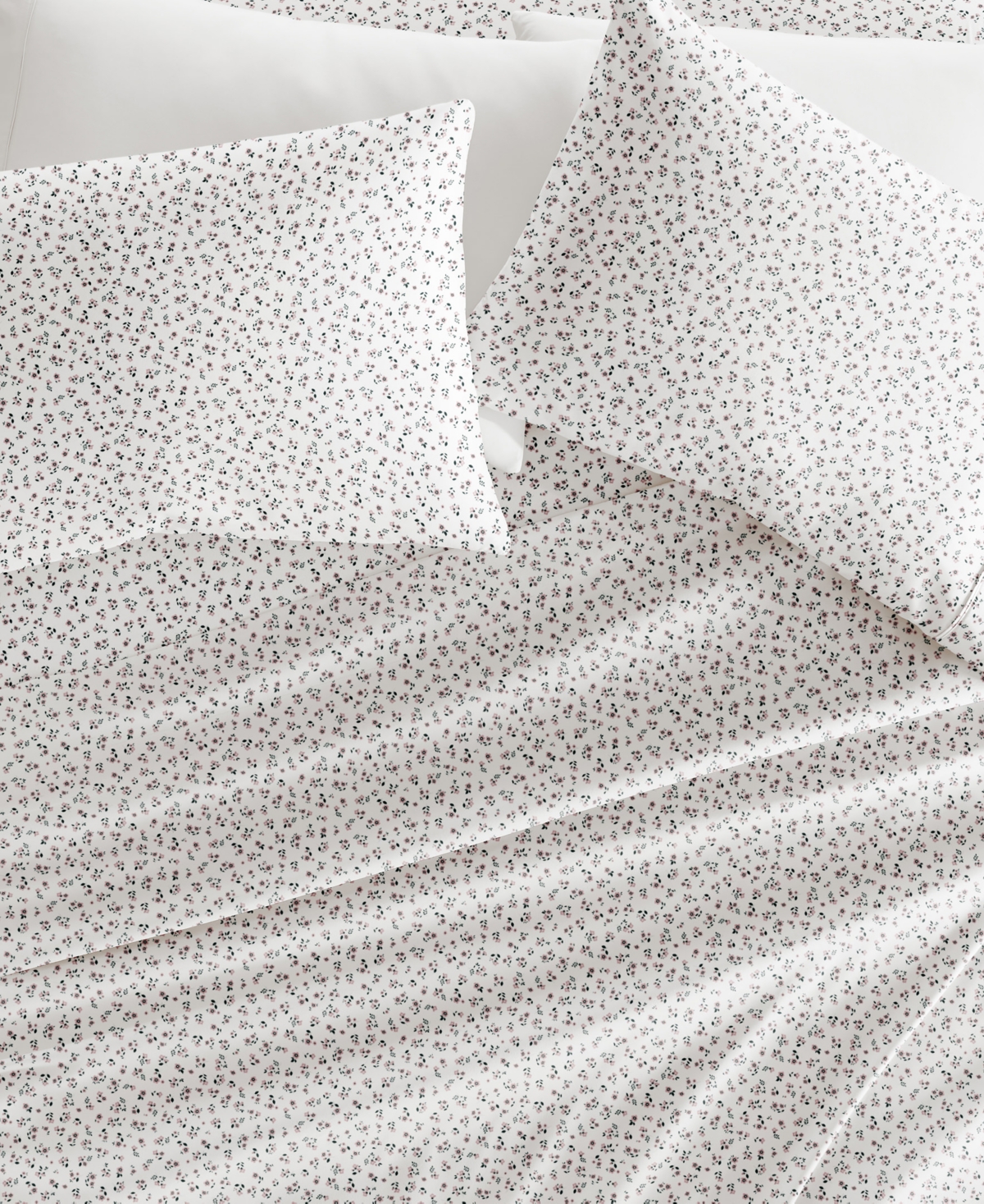 Ienjoy Home Delicate Blossoms 4-p.c. Sheet Set, King In White