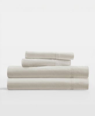 Long Staple 300-Thread Count Cotton Solid 4-Pc. Sheet Set, Split King