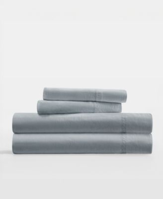 Long Staple 300-Thread Count Cotton Solid 4-Pc. Sheet Set, Full