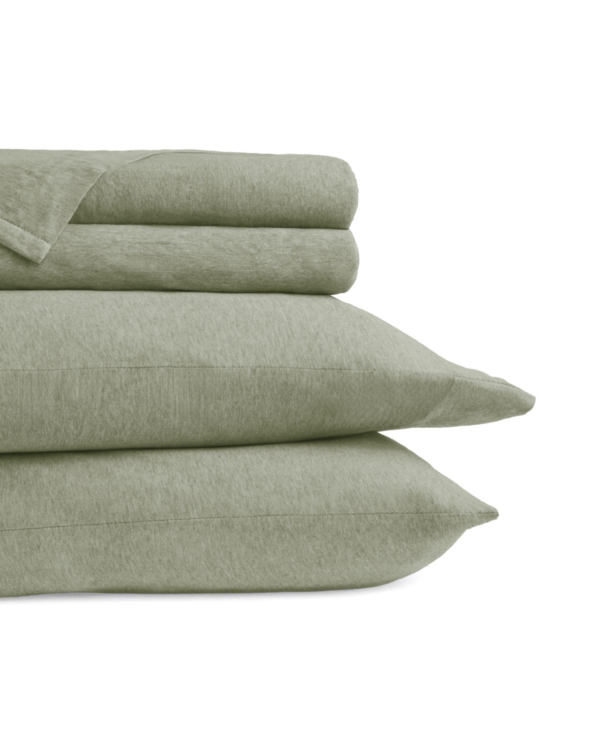 Ienjoy Home Jersey Cotton 4-pc. Sheet Set, King In Green