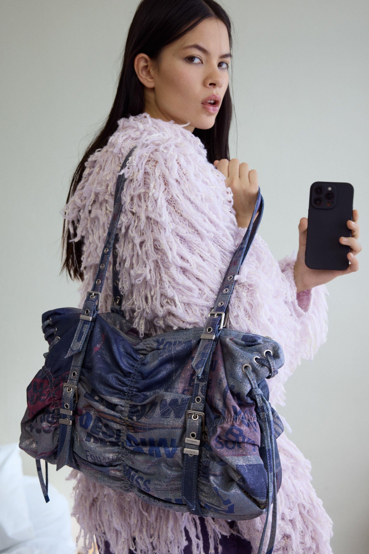 Desigual Women's Ruched large bag