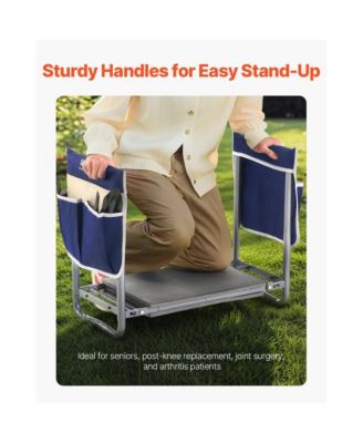 Garden Kneeler, 2-in-1 Folding Heavy Duty Garden Stool & Bench