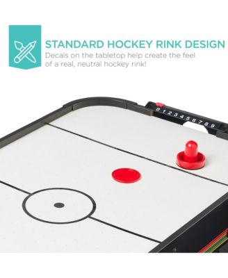 40in Air Hockey Arcade Table w/ 100V Motor, Electric Fan, 2 Strikers, 2 Pucks