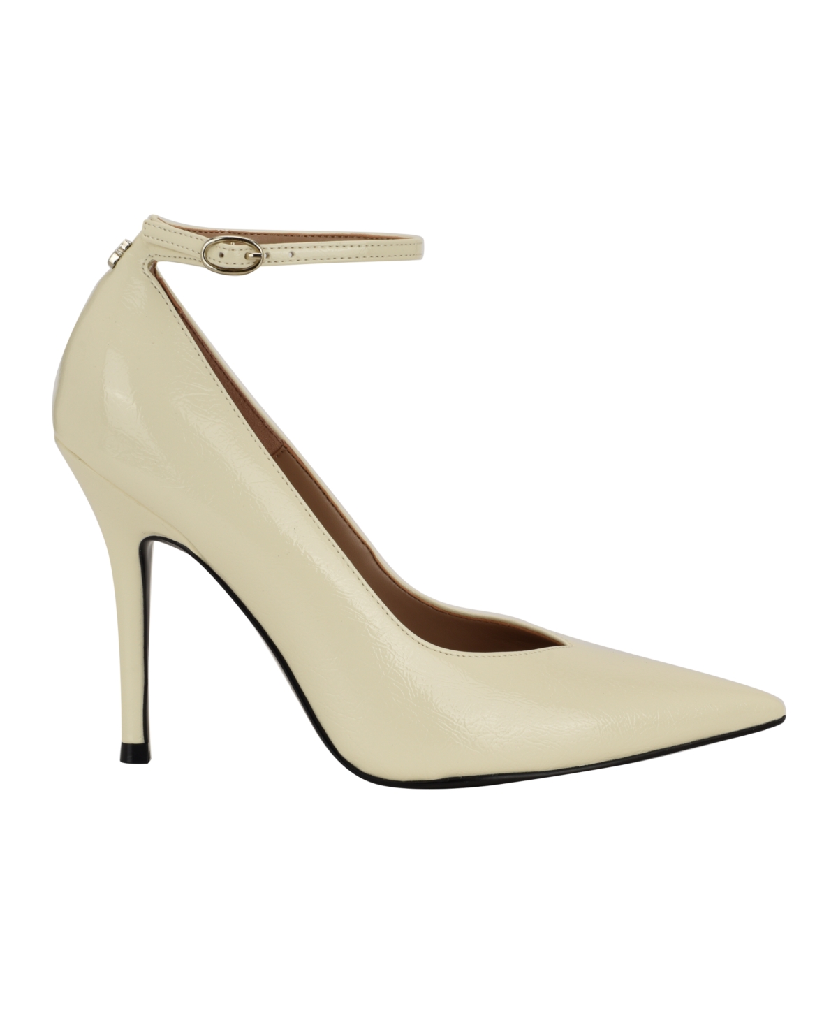 Guess Women's Napril Ankle Strap Stiletto Dress Pumps In White