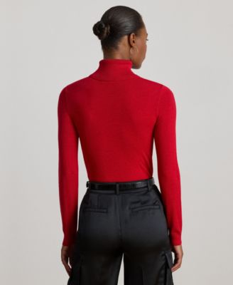 Women's Silk-Blend Turtleneck Sweater