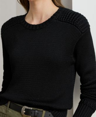 Women's Crew Neck Shimmer Sweater