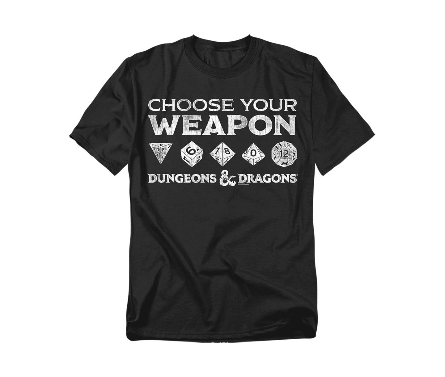 Мужская футболка D&D Dungeons and Dragons Choose Your Weapon, цвет: Чёрный — фото 1