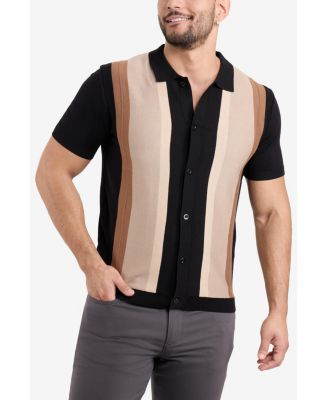 Men's Stripe Polo Sweater