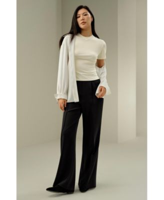 Women's Slim Fitted Silk Jersey Tee