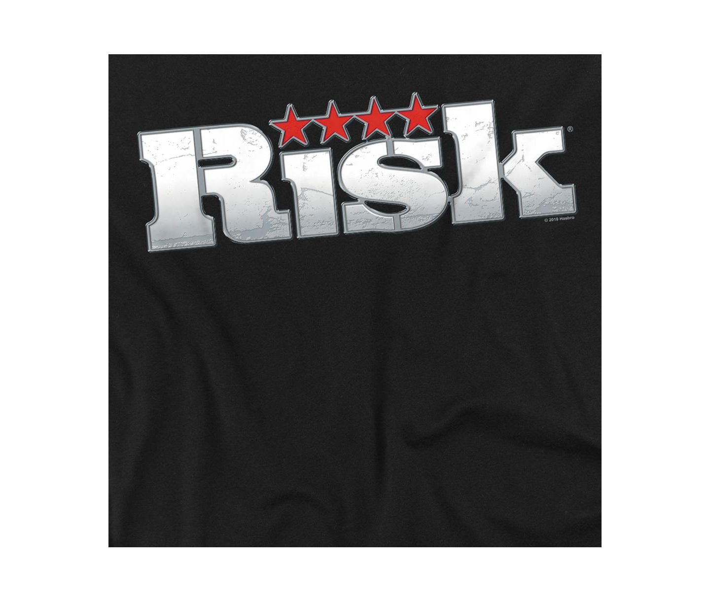 Мужская футболка Hasbro+ Big & Tall Risk Logo Made of Granite, цвет: Чёрный — фото 2