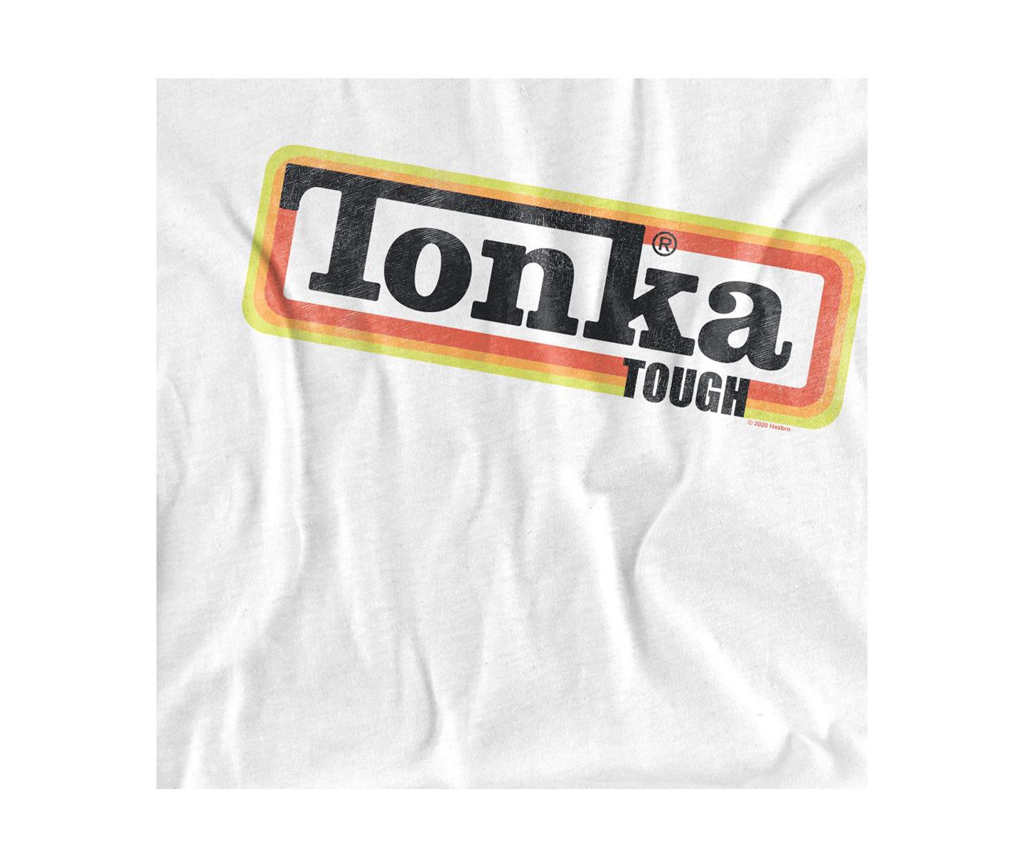 Мужская футболка Hasbro+ Big & Tall Tonka Tonka Tough Box Logo, цвет: Белый — фото 2