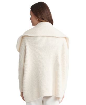 Women's Wide-Collared Cardigan Sweater