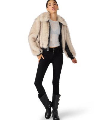 Women's Faux Fur Charmaine Paneled Jacket