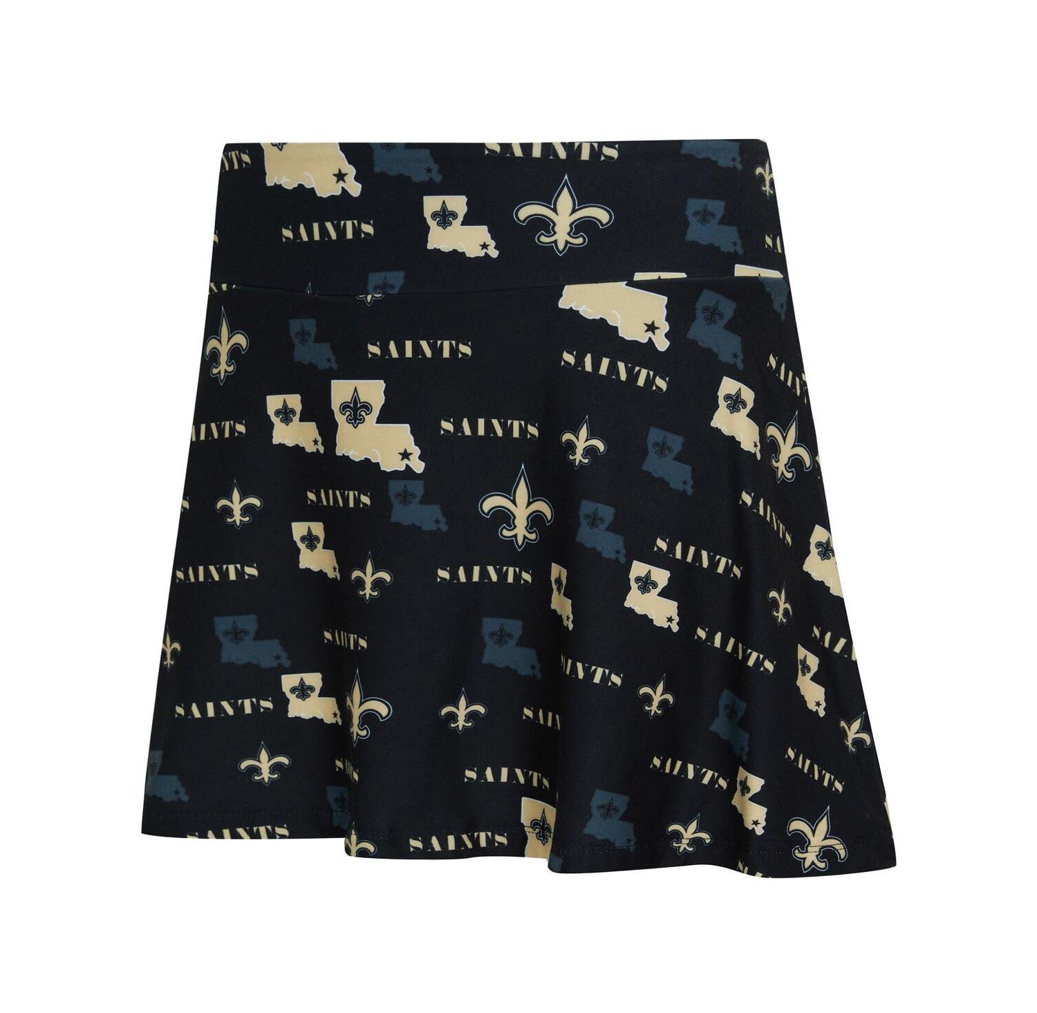 Women's Black New Orleans Saints Mosaic Allover Print Skort