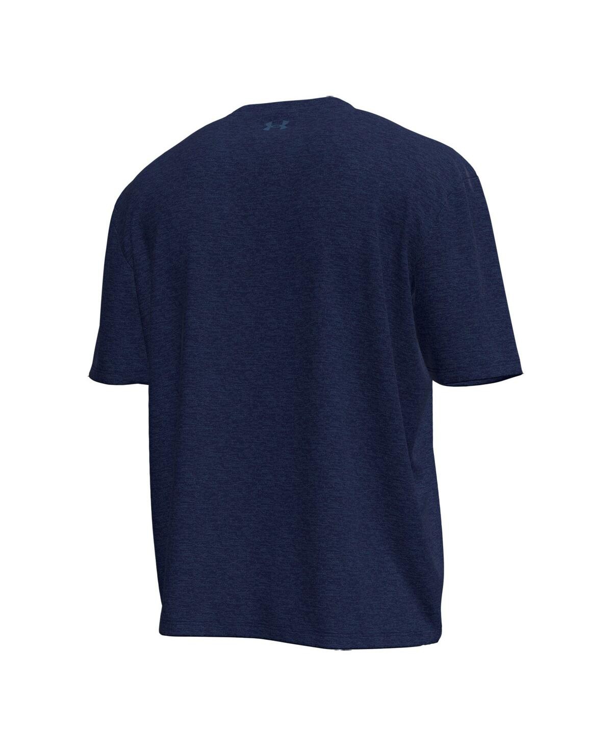 Under Armour Men's Navy Notre Dame Fighting Irish Gameday Motion Heavyweight T-shirt In Blue