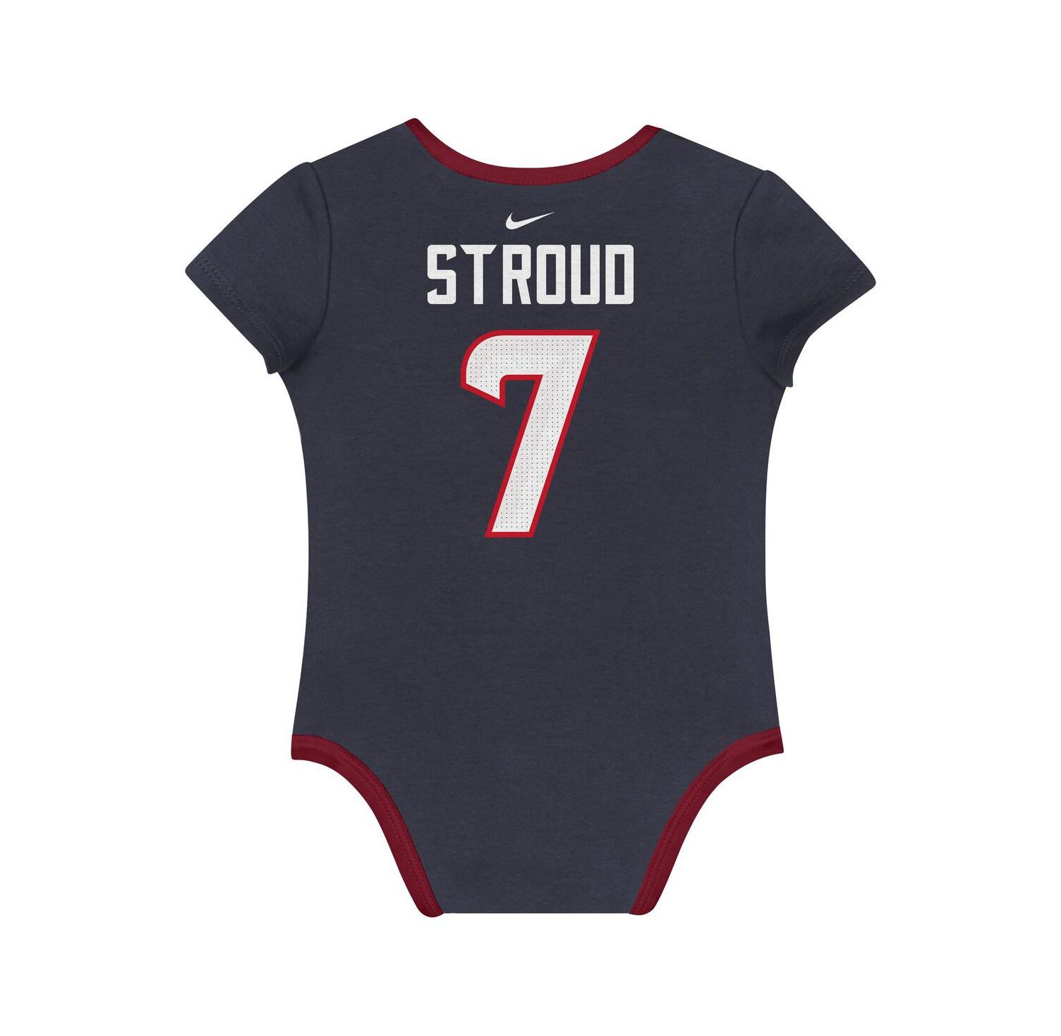 Baby Boys and Girls 3-pack C.J. Stroud Houston Texans Name & Number Bodysuit Set