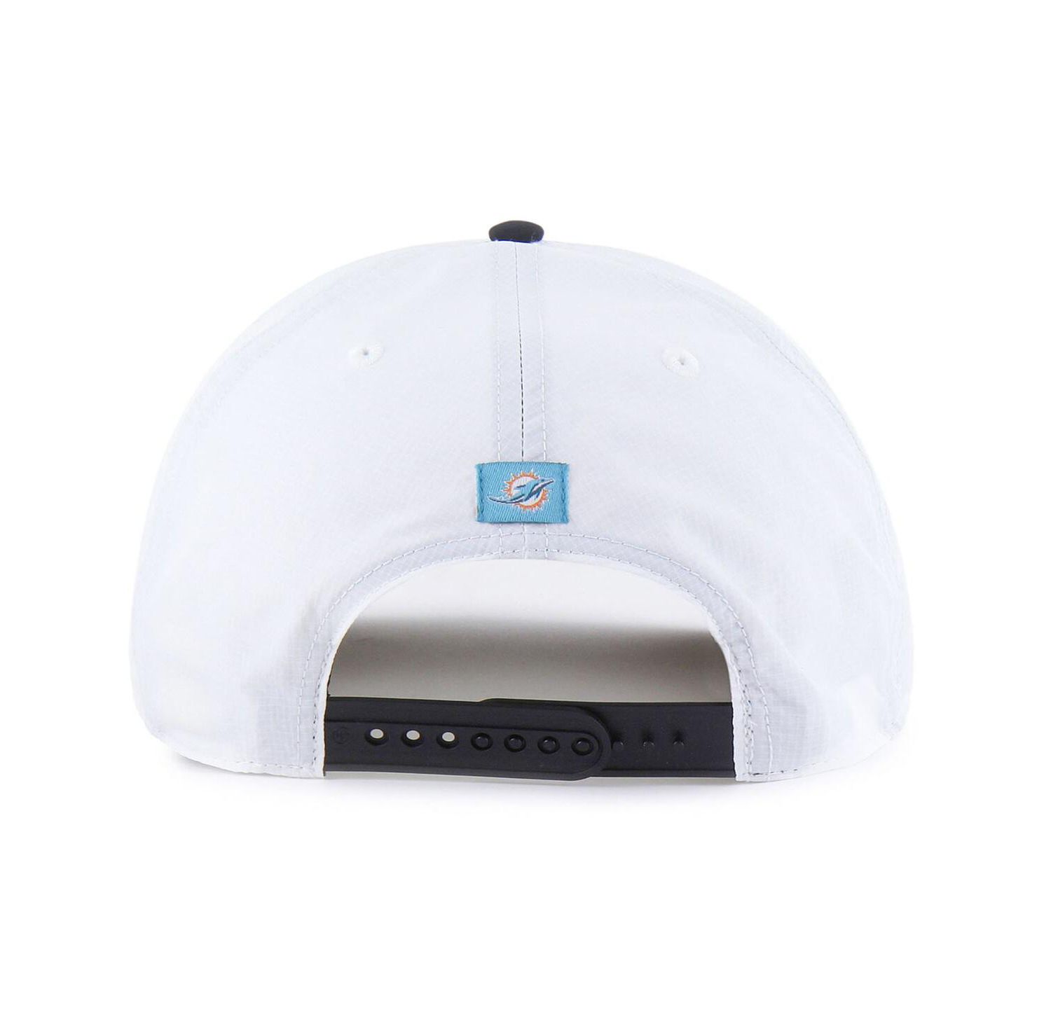 Men's White/Black Miami Dolphins Suburbia Hitch Two-Tone Adjustable Hat