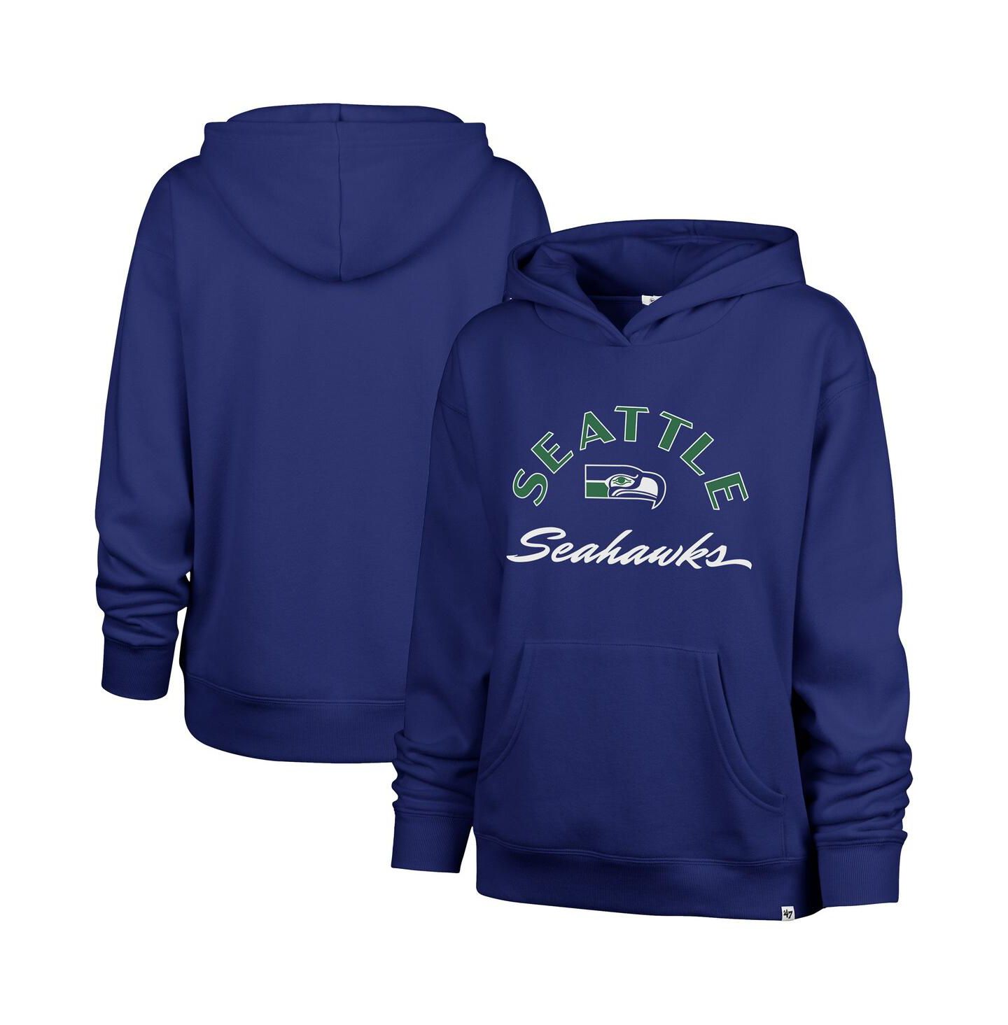 Женское худи '47 Brand Royal Seattle Seahawks Whirlwind Naomi Pullover — фото 1