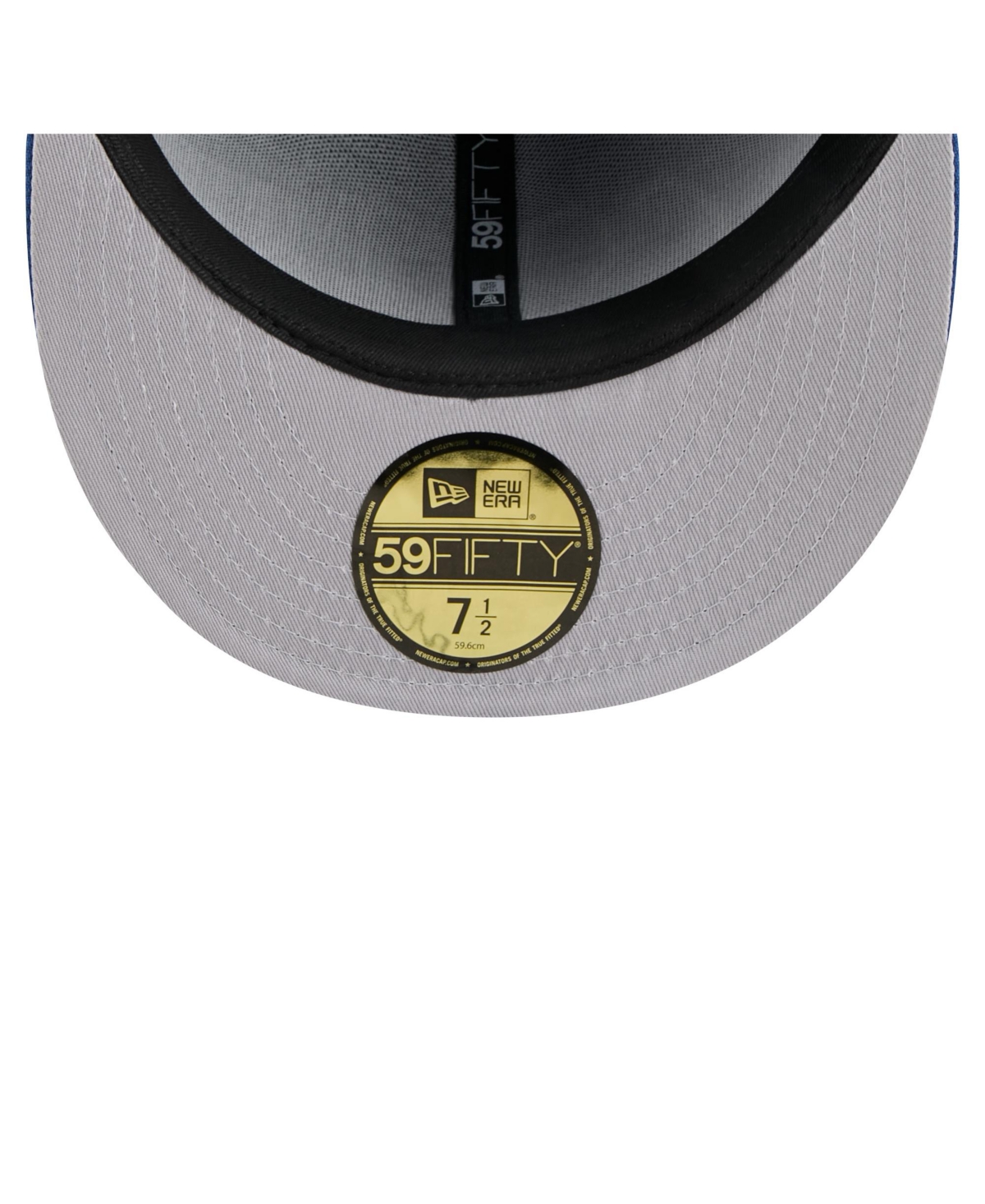 New Era Men's Royal Indianapolis Colts Throwback Oversized 59fifty Fitted Hat In Blue