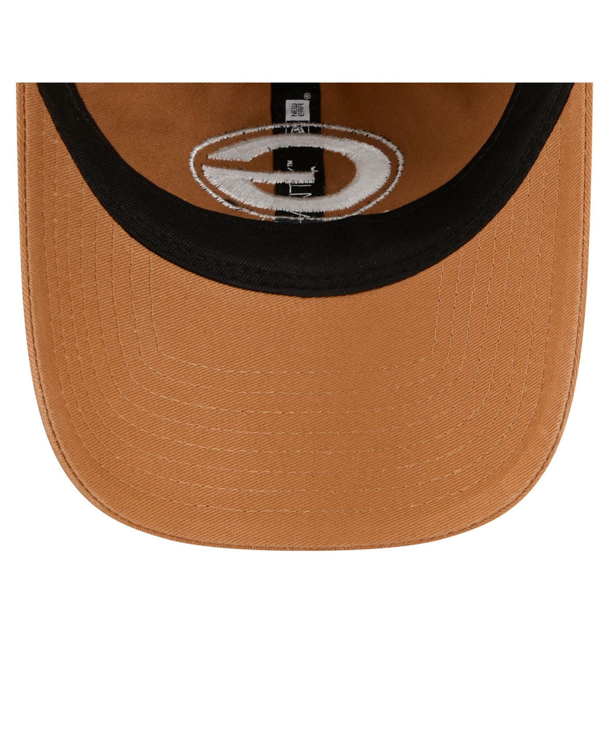 New Era Men's Brown Green Bay Packers Stamp 9twenty Adjustable Hat In Brown