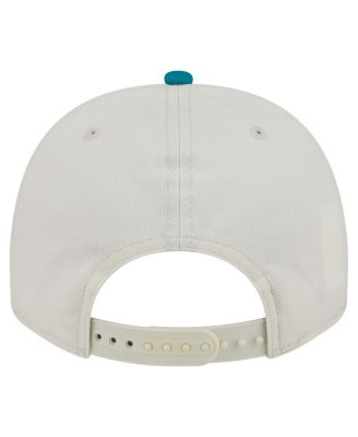 Men's Cream/Teal Miami Dolphins Chainstitch A-Frame 9FIFTY Adjustable Hat