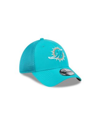 Men's Aqua Miami Dolphins Outline 39THIRTY Flex Hat